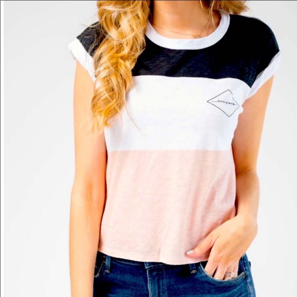 Rag & Bone Percy Color Block Muscle Tee. XS